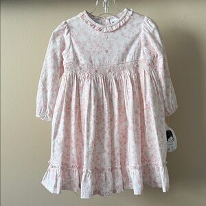 Sarah Louise Pink Floral Long Sleeve Dress